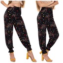 ЖЕНСКИЕ СВОБОДНЫЕ БРЮКИ АЛЛАДИН С ВЫСОКОЙ ПОСАДКОЙ, ЛЕТНИЙ УЗОР С УЗОРОМ MORAJ S/M