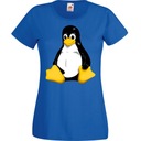 Футболка смокинг пингвин linux XXL синяя