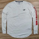 HOLLISTER California Longsleeve Logo Biela veľ. L Značka Hollister