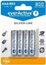 4 батарейки EverActive AAA R03 800 мАч, 1,2 В