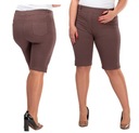 Spodenki dresowe 7XL brązowe kawowe plus size