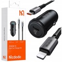 MCDODO FAST АВТОМОБИЛЬНОЕ ЗАРЯДНОЕ УСТРОЙСТВО ДЛЯ ТЕЛЕФОНА USB-C LED + КАБЕЛЬ LIGHTNING