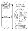 DESHUMECTADOR KLIMAT. OPEL 33183/NRF NRF 