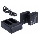 Зарядное устройство + 2 аккумулятора SJ4000 для SJCAM