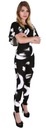 John Zack Čiernobiely overall nohavicový oblek Pohlavie Výrobok pre ženy