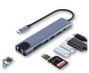 АДАПТЕР-концентратор 8-в-1 USB-C DisplayPort Порт дисплея 8K 4K 144 Гц 2xUSB LAN RJ45