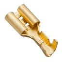 100x НЕИЗОЛИРОВАННЫЙ ПЛОСКИЙ РАЗЪЕМ, ГНЕЗДА 6,4 ДЛЯ ЛАТУННОГО КАБЕЛЯ