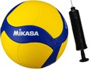 ВОЛЕЙБОЛЬНЫЙ МЯЧ ДЛЯ ВОЛЕЙБОЛА СЕРТИФИКАТ FIVB БРЕНДА MIKASA 5 год V360W + НАСОС