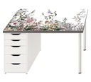 Защитный коврик для стола Ikea пастельные цветы луг