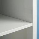 IKEA KALLAX regál 77x147 biely Materiál drevotrieska