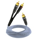 Melodika MDSWY10G Kabel do subwoofera typu Y (RCA-2xRCA) Gunmetal - 1m