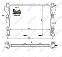 NRF 55325 CHLODNICA, SISTEMA DE REFRIGERACIÓN DEL MOTOR 