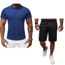 МОДНЫЙ КОМПЛЕКТ: ФУТБОЛКА ПОЛО + СПОРТИВНЫЕ ШОРТЫ XXL