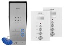 RFID-домофон на две семьи с громкой связью, белый EURA