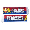 GKS WYBRZEZE GDAŃSK ПЛЕТЕННЫЙ ШАРФ SPEEDMAN FAN