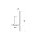 Držiak čapu C10/25c DMX d 10 mm/25mm čierny / balenie 1 ks Hmotnosť (s balením) 0.18 kg