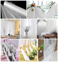 ОРГАНЗА БЕЛКА 25м белые тюлевые шторы для стола мягкие изящные декоративные шторы