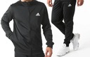 КОМПЛЕКТ МУЖСКОГО СПОРТИВНОГО КОСТЮМА ADIDAS СПОРТИВНЫЕ КОСТЮМЫ ЧЕРНЫЙ РАЗМЕР M