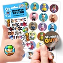 НАБОР НАКЛЕЙКИ + ТАТУ ДЛЯ ДЕТЕЙ ДЕТСКАЯ ПЯТНИЦА КАЧЕСТВЕННАЯ