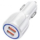 МОЩНОЕ Двойное автомобильное зарядное устройство 2xUSB 3.1A