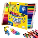 КАРАНДАШ ASTRA SCHOOL COLOR 24/48, двухсторонний + точилка