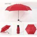 Svetelný dáždnik, kompaktný dáždnik, mini skladací červený Kód výrobcu MERIGLARE-71031376