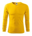 SLIM FIT koszulka z długim rękawem MALFINI żół M