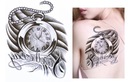 Моющиеся временные часы с татуировкой, 21 см