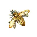 Роскошная брошь-булавка с пчелой и насекомым, булавка для лацкана со стразами / 2448