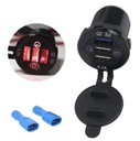 3.0 QC USB CAR CHARGER SOCKET 4.2A RED