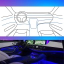 КАБЕЛЬ ОПТОВОЛОКНО DO АВТОМОБІЛЯ АВТО ОСВІТЛЕННЯ САЛОНУ НАКЛАДКА 6M RGB + APLIKACJA  (18785562639) фото min 13