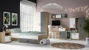 Кровать с каркасом и ящиком 90х200 FINI 09