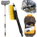 2 ТЕЛЕСКОПИЧЕСКИЕ ЩЕТКИ ДЛЯ МОЙКИ АВТОМОБИЛЬНЫХ ПАНЕЛЕЙ + НАБОР ГУБКИ