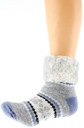 Hrubé Dámske nórske ponožky s ABS Papuče Model Skarpety zimowe ciepłe