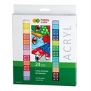 НАБОР АКРИЛОВЫХ КРАСОК 24 цвета x12мл HAPPY COLOR