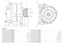 ALTERNADOR 12V OPEL AS-PL 