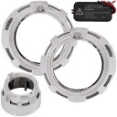 LENTILLES PROJEKTORY BI-LED 2,5″ VERS PHARE CAPUCHONS 2 EN 1 AVEC RINGAMI ROULEMENT EYESphoto 11