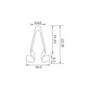 CLAMPS METAL MERCEDES 10 PCS EINPARTS  photo 6