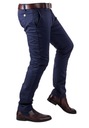 Мужские узкие брюки чинос темно-синие LOE размер 33