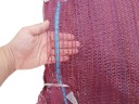 Бордовые рашель-мешки для свеклы 5 кг 30x55 x100