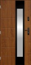 ПОЛЬСКИЕ НАРУЖНЫЕ ДВЕРИ INOX NFUL ЧЕРНЫЕ 72MM 90CM