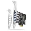 Контроллер Axagon PCEU-43RS PCIe, 4 порта USB 3.2