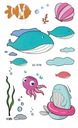 Детские моющиеся тату WHALE OCEAN EC576