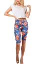 Шорты FISHER цветы LARGE темно-синий 8226 44 XXL
