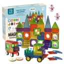 МАГНИТНЫЕ БЛОКИ 3D MAGNETIC 73 шт. Образовательная панель