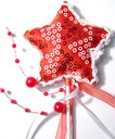 Рождественский топпер - Красная звезда с жемчугом