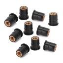 10 SZT. ГАЙКА STUDNI M6X0,8MM РЕЗИНОВАЯ ЛАТУННАЯ UWIEZIONA DO КОРПУСА CG  фото 6