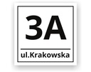 НОМЕР ДОМА 15x15см АДРЕСНАЯ ТАБЛИЧКА Забор | УЗОРЫ | + лента 3 м.