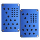 2 SZT. OVERLAYS NA PEDALS AUTOMOTIVE ALUMINUM BLUE  photo 7