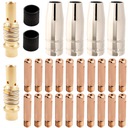 КОМПЛЕКТ ДЛЯ НАСАДОК MIGOMAT MB15 НАКОНЕЧНИК 1 мм ТОКОВЫЙ ГНЕЗДО ИЗОЛЯТОР MB-15